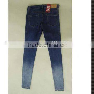 Silm Fit Pencial Ladies Jeans Top Design With Gradual Change photo-3