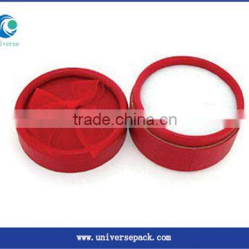Jewelry Boxes Red Rose Flower Design Flocking Box Made For Hot Sale