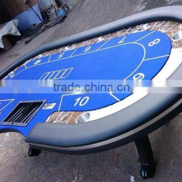 No Limit 96" Casino Poker Table w/ Racetrack & Stainless Steel Cups