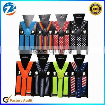 Hot Selling New Designs Y Shape Elastic Braces Kids Suspender in Stock