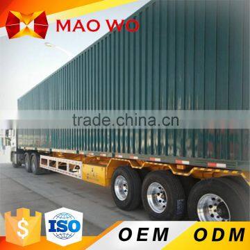 3 axles enclosed fiberglass cargo box trailers standard side wall cargo truck trailer