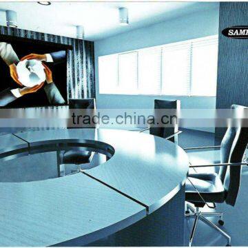 Manufacturer Supply 100" 16:9, White Video Fabric Electric Tab-Tension Projection Screen With Tubular Motor photo-2