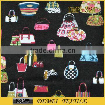 cotton fabric reusable folding tote bags