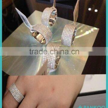 925 Sterling Silver Mircro Pave Setting China AAA CZ Ring, Finger Ring Designs Women Wholesale