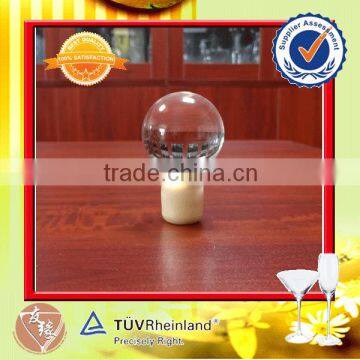 Hot sale custom made glass bottle cap with polymer stopper