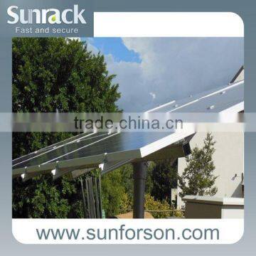 Pole solar panel installation ground mounts