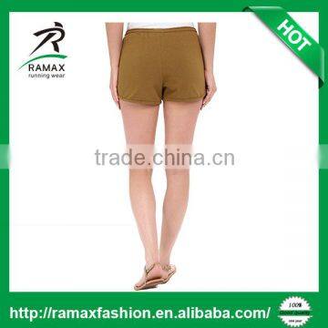 Ramax Custom Women Sport Casual Fleece Shorts With Scalloped Hem photo-3