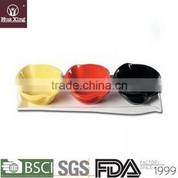 H3165 chaozhou factory oem customized colored ceramic ramekin bowl