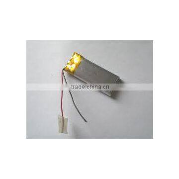 3.7v 1650mah Li-ion polymer battery Size:4.1X58X58mm