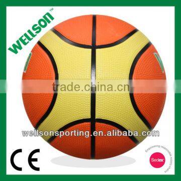 indoor and outdoor promotional rubber basketball