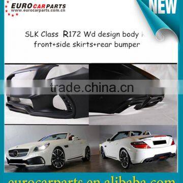 High quality FRP SLK CLASS R172 BLACK BISION WD design body kit fitting for SLK CLASS R172 2 door 2011~