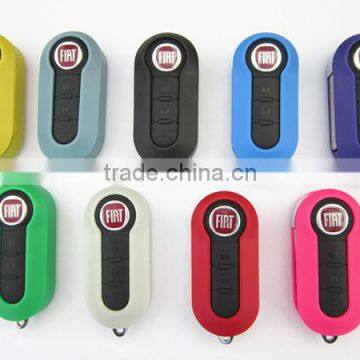 Hot sale fiat 500 3 button flip key shell for car key cover fiat 500 key cover for fiat key shell