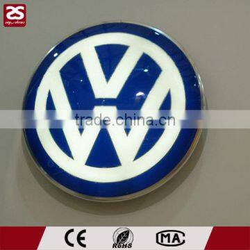 wall mounted round led light box vacuume forming sign