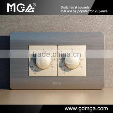 MGA G9 300W LED dimmer 220V&2 gang dimmer switch&electric modular switch