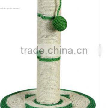 BSCI QQ-pet Factory Hot Cat Scratching Post Green Sisal Cat Tree Toy photo-2