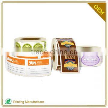 OEM Body Lotion Deodorant Private Sticker Label Ean With LOGO Printing