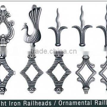 Wrought Iron Railhead ornamental Iron Spears Point