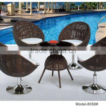 4 pc outdoor furniture rattan dining set lifting outdoor chair garden set