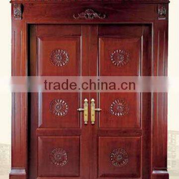 PVC MDF Wooden Double Door design for living rooms YM934