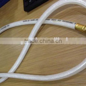 1/4" white Rubber Air Hose with 1/4"BSP Brass fitting