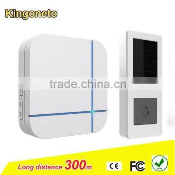 Hot sale Alibaba China supplier wireless doorbell B11 series 52 melodies multi receivers self-powered transmitter solar power