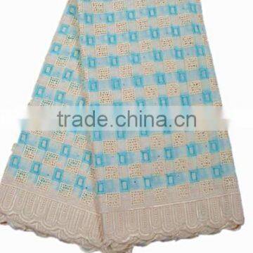 cotton lace embroidery fabric a-32-8