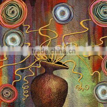 Popular Framed Abstract Wall Decorative Painting