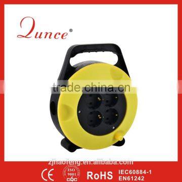 8m 4gang German socket Cable Reel with Thermal Cut-Out QC1220-0