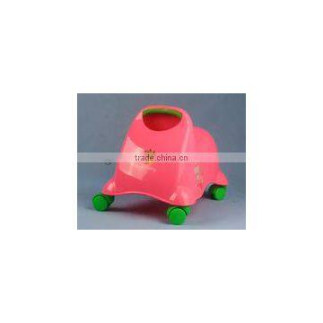 2014 high quality new design children used movable colorful plastic shilly car mould