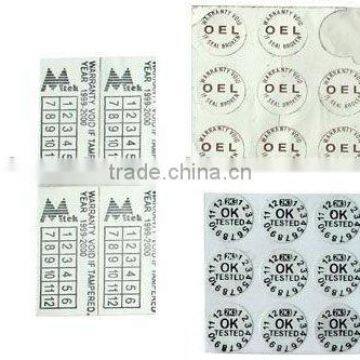 secure frangible label