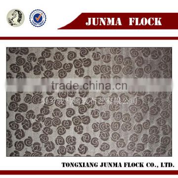 white and grey small rose pattern China spray flocking fabric fabric roses black