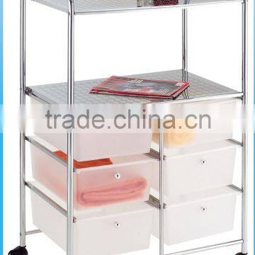 9 PP Plastic White Storage Drawers Cart Organizer photo-3
