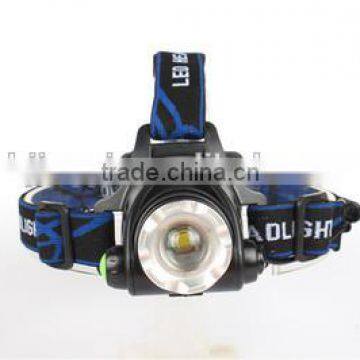 super bright rechargeable LED zoom flashlight T6 10W aluminum headlamp