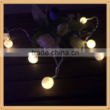 2016 new arrival Resin ball home decortative with wartproof battery operated powder led string/fairy lighting