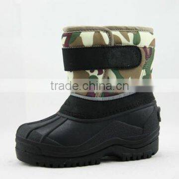 camoflage canadian warm snow boots hook and loop boots