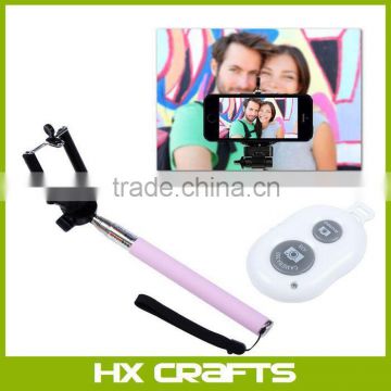 Extendable Self Portrait Selfie Handheld Stick Monopod With Smartphone Adajustable Holder For Phone Camera