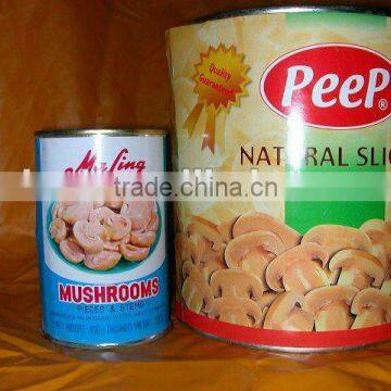 Canned Mushrooms (high quality)