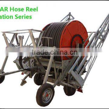 More nozzles hose reel trussed type agricultural sprinklers, farm irrigation equipment