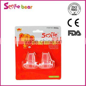 Standard size toddler/baby drinking/suction teat replace on standard size bottle food grade silicon material