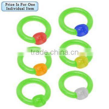 Green UV&Acrylic ball closure ring (6G)