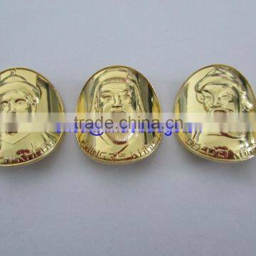 2015 Souvenir Custom Curve Metal Gold Coins With Your Own Fashion Design photo-5
