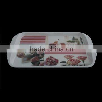 2015 Hot Selling Manufacter Wholeasle OEM Plastic Melamine Gift Tray With SGS LFGB photo-1