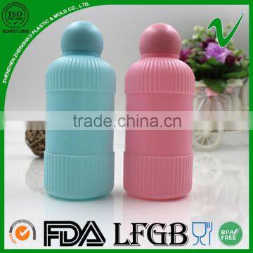 disposable cylinder 100ml plastic perfume bottle with oval cap