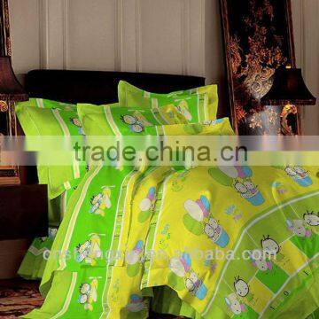 2014 fashion 100% polyester brushed bedding fabric for home textile cartoon pattern