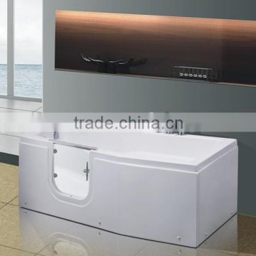 acrylic massage walk in bathtub with glass door