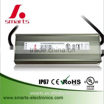 high power waterproof IP67 cv 12 volt 200 watt 12vdc 200W 12V dc 0-10V dimmable constant voltage dimming LED driver