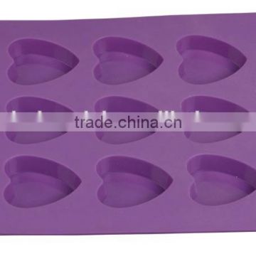 2016 Funny Mini Heart Shape Silicone Ice Cube / Chocolate Molds Tray