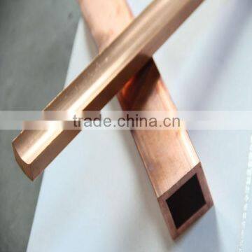 smooth surface square red copper pipe