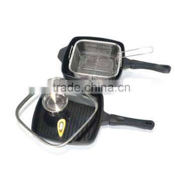 Hot Selling Multifunction Double Pot Set Non-stick Cookware Set Frying Pan photo-3