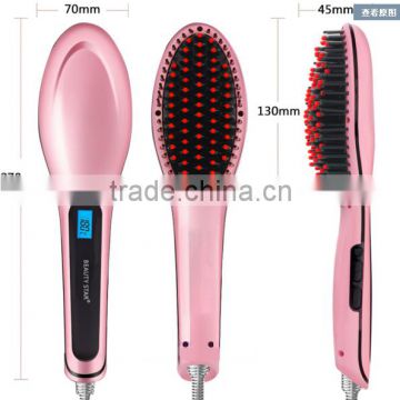 Steam negative ion magic fabric hair comb Automatic Styling Spray LCD